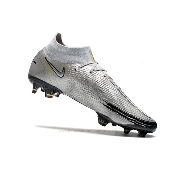 Nike Phantom Generative Texture Elite DF FG Scorpion Plata Negro